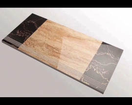 Gạch 3D lát nền cầu thang độc đáo lạ mắt