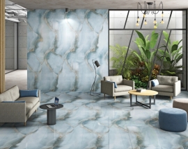 Gạch Ốp Tường Phòng Khách Khổ Lớn: Tuyệt Chiêu "Hack" Rộng Không Gian & Hướng Dẫn Chọn Gạch