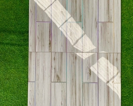 Chiêm ngưỡng vẻ đẹp độc đáo của mẫu gạch giả gỗ khắc kim 80x80 Trung Quốc