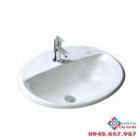 Chậu Rửa Lavabo Âm Bàn Inax L-2395V Dương Vành