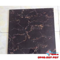 Đá bóng kiếng 60x60 đen vân cam lát nền giá rẻ