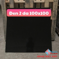 GẠCH BÓNG KIẾNG 1MX1M ĐEN TRƠN 2 DA