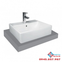 Chậu Rửa Lavabo Viglacera V42M Đặt Bàn Đá