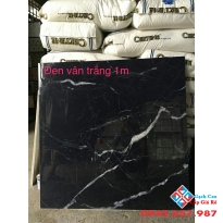 GẠCH BÓNG KIẾNG 1MX1M ĐEN VÂN TRẮNG