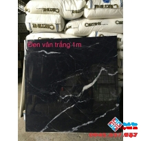 GẠCH BÓNG KIẾNG 1MX1M ĐEN VÂN TRẮNG