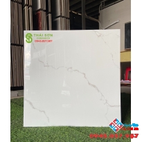 Gạch bóng kiếng lót sảnh nhà phố 60x60 sang chảnh