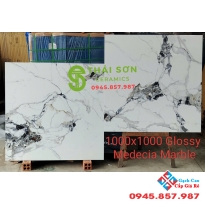 Gạch ấn độ 100x100 ốp lát bóng kiếng vân đá marble 