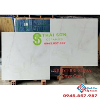 Gạch lát nền 100x100 ấn độ bóng kiếng màu xám cao cấp