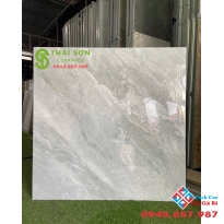 Gạch cmc lát nền 100x100 bóng kiếng màu xám xanh vân đá