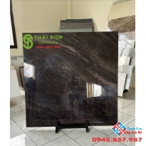 Gạch trung quốc 100x100 bóng kiếng đen xám đậm