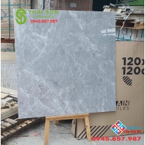 Gạch ấn độ 120x120 vân đá xám đá bóng kiếng ấn độ