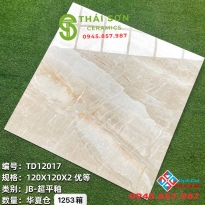 Gạch trung quốc 120x120 lát nền biệt thự vân đá vàng đẹp