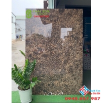 Gạch lát nền ấn độ 120x180 bóng kiếng vân đá nâu đẹp