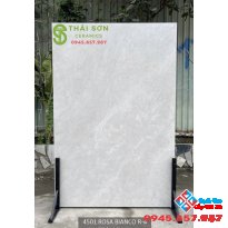 Gạch 120x180 matt ốp lát tone xám trắng Rosa Bianco