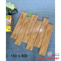 Gạch giả gỗ trung quốc 15x80 lát nền phòng khách đẹp