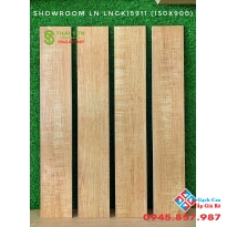 Gạch giả gỗ 15x90 granite đá mờ vân gỗ