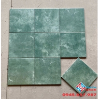 Gạch lát nền 20x20 bông cổ màu xanh nhập khẩu