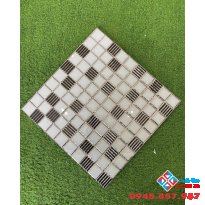 Gạch trang trí 30x30 ô đen trắng trung quốc