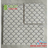 Gạch ốp tường vảy cá trang trí 30x30 cao cấp miền tây
