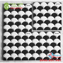 Gạch vảy cá 30x30 trang trí trắng đen giá rẻ