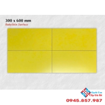 Gạch ốp tường 30x60 apodio màu vàng trơn babyskin
