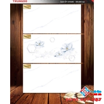 Gạch men ốp tường 30x60 bộ vân trắng mây