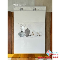 Gạch men bóng 30x60 ốp tường giá rẻ vân trắng mây