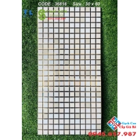 Gạch trang trí vách cầu thang 30x60 khắc kim vàng cao cấp