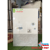 Gạch men bóng tasa ốp tường 30x60 bộ trắng xám cao cấp