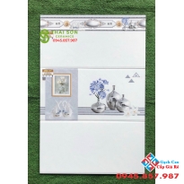 Gạch ốp tường ý mỹ 30x60 ốp ngang men bóng vân xám trắng