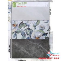 Gạch bóng kiếng 40x80 ốp tường apodio tông xám bộ đậm nhạt