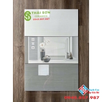Gạch bóng kiếng 40x80 cmc ốp tường màu xám kẻ xọc cao cấp