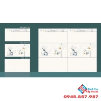 Gạch bóng kiếng 40x80 cmc ốp tường màu vàng kem cao cấp