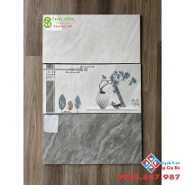Gạch ốp tường cmc 40x80 bóng kiếng xám vân đá 