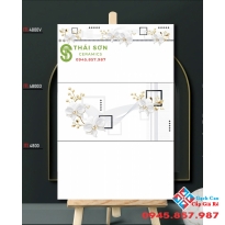 Gạch ốp tường 40x80 bóng kiếng màu trắng trơn giá rẻ hcm