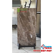 Gạch ốp tường 40x80 trung quốc khắc kim màu nâu đất