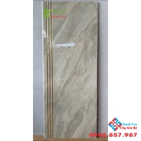 Gạch bậc cầu thang 47x120 khắc kim màu xám cao cấp