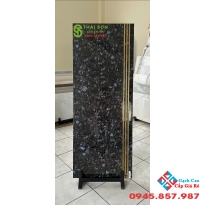 Gạch bậc cầu thang 47x120 trung quốc màu đen xà cừ ánh xanh