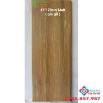 Gạch lát cầu thang giả gỗ 47x120 matt mờ cao cấp