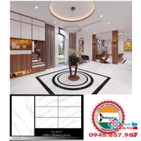 Gạch nhập khẩu 600x1200 bóng kính tông trắng xám