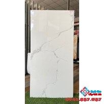 Gạch bóng kiếng vân mây trắng 60x120 cao cấp
