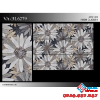 Gạch ốp lát 600x1200 bông hoa trang trí sang chảnh