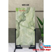 Gạch bóng kiếng vân xanh 60x120 cao cấp tại Lâm Đồng
