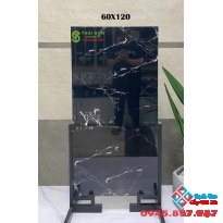 Gạch khổ lớn bóng kiếng 60x120 ấn độ đen vân trắng cao cấp