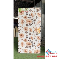 Gạch apodio siêu bóng 60x120 ốp trang trí họa tiết hoa mẫu đơn