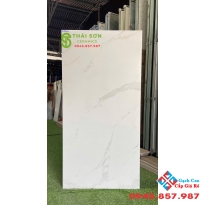 Gạch lát nền ấn độ 60x120 babyskin trắng vân 