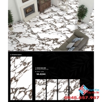 Gạch lát sảnh 600x1200 bóng kính trắng vệt xám