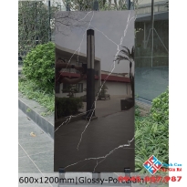 Gạch khổ lớn 60x120 bóng kiếng đen vân trắng