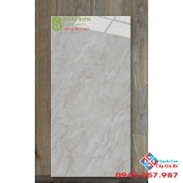Gạch lát nền catalan 60x120 bóng kiếng màu xám vân