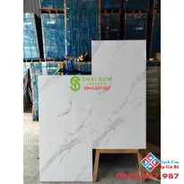 Gạch lát nền 60x120 ấn độ bóng kiếng vân trắng mây